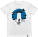 Men's T-shirt “Space Warship”, White, XS