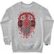 Women's Sweatshirt "Ethno Music", Gray, XS