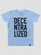 Kid's T-shirt “Decentralized” with Bitcoin Cryptocurrency, Light Blue, 3XS (86-92 cm)
