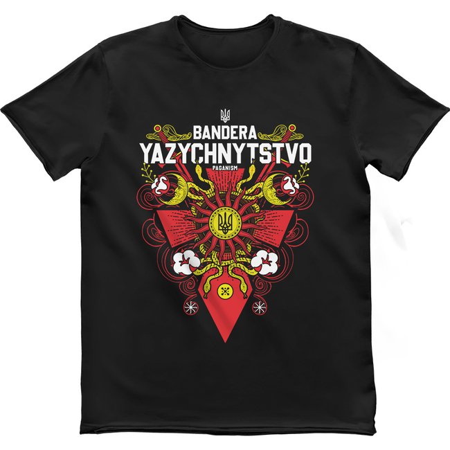 Men's T-shirt "Bandera Yazychnytstvo", Black, M