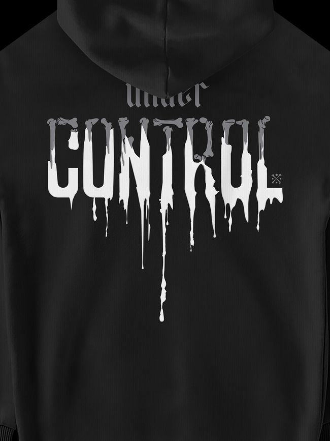 Women's Hoodie "Under Control", Black, M-L