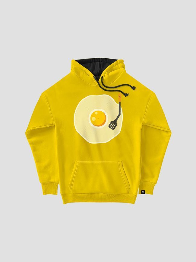 Kid's hoodie "Omlet Vinyl", Light Yellow, XS (110-116 cm)