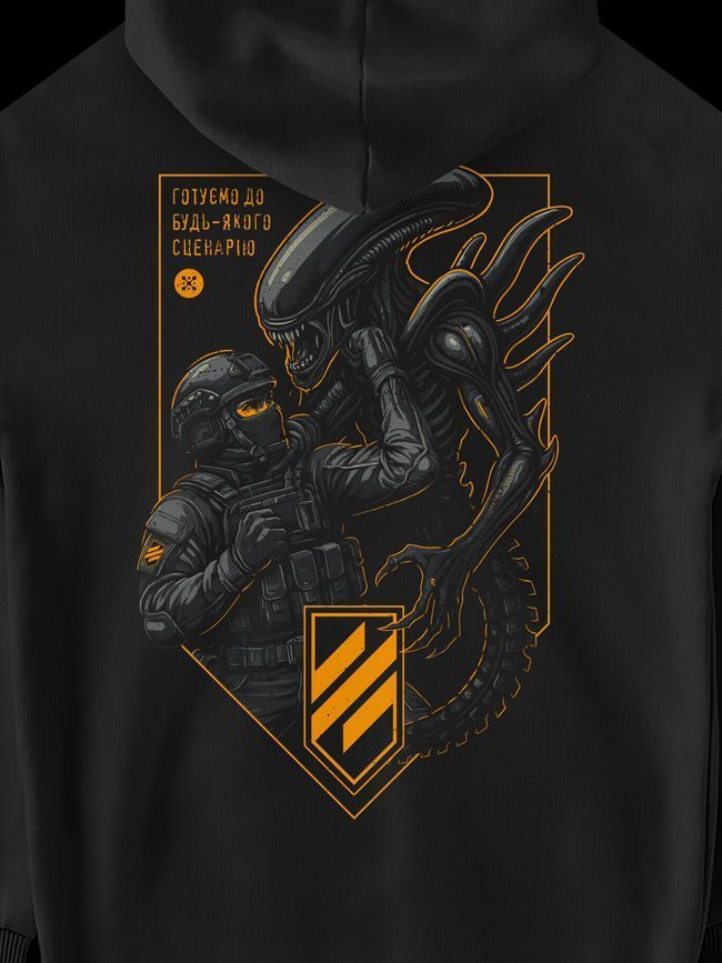 Women's Hoodie "3SAB vs Organisms", Black, M-L