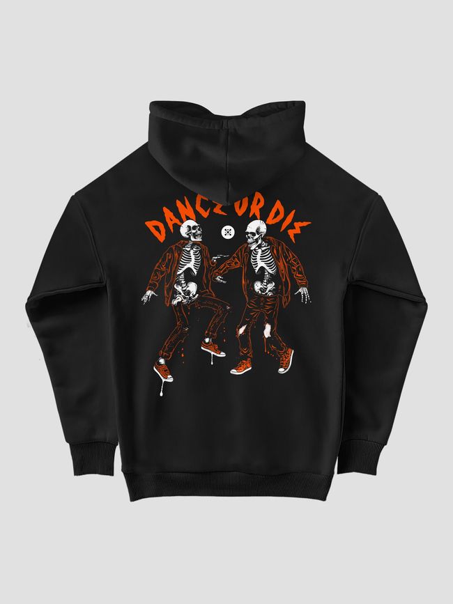 Women's Hoodie "Dance or Die", Black, M-L