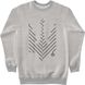 Women's Sweatshirt “Minimalistic Trident” with a Trident Coat of Arms, Gray, XS