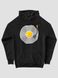 Kid's hoodie "Omlet Vinyl", Black, XS (110-116 cm)