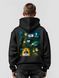 Men's Hoodie "3SAB vs UFO", Black, M-L