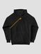 Women's Hoodie "Line (3SAB)", Black, M-L