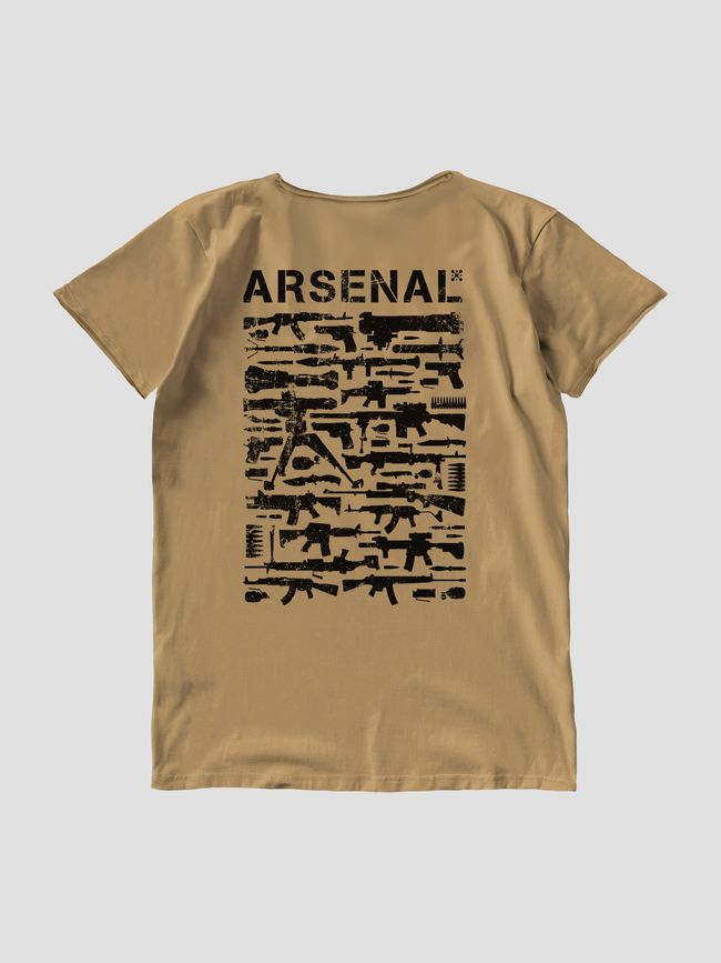 Women's T-shirt "Arsenal", Cappuccino, M