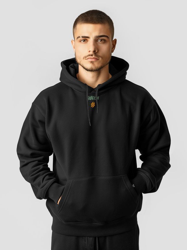 Men's Hoodie "3SAB vs UFO", Black, M-L