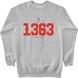Women's Sweatshirt "Vinnytsia 1363", Gray, XS