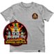 Men's T-shirt with a Changeable Patch “Burning Kremlin Festival”, Gray melange, XS, Burning Kremlin