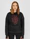 Women's Hoodie "Ukraine In My Heart", Black, XS-S
