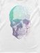 Women's T-shirt "Music Skull", White, M
