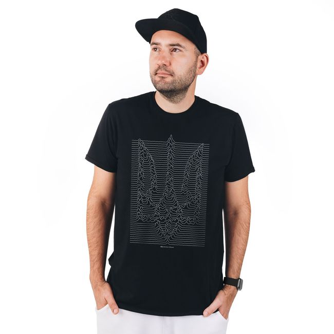Men's T-shirt "Ukrainian Wave", Black, M