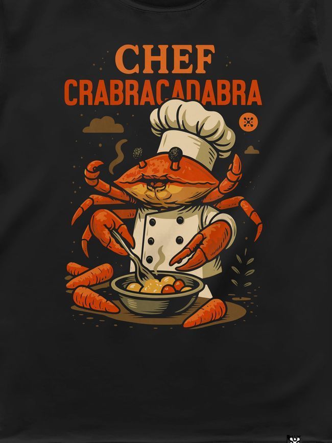 Футболка жіноча "Chef Crabracadabra", Чорний, M