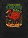 Men's T-shirt "Strawberrini Flamangini", Black, M