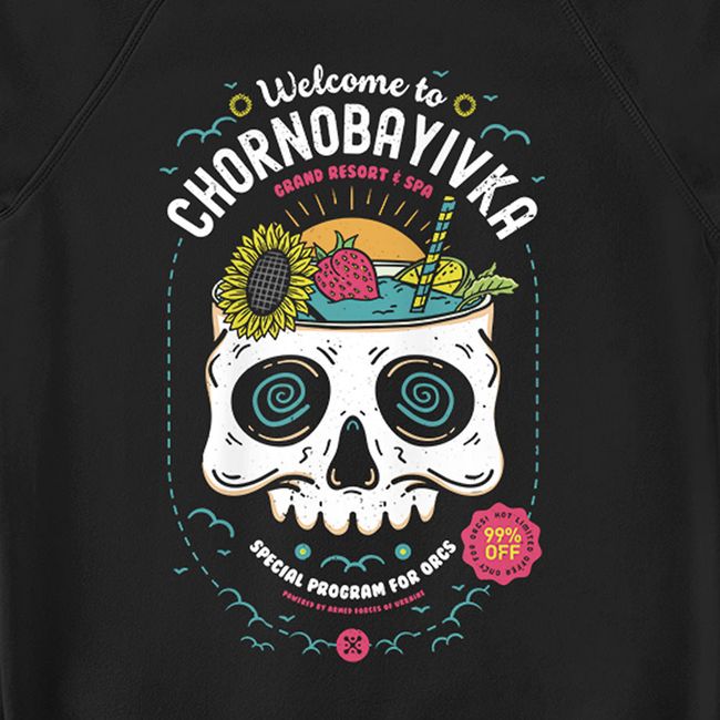 Women's Sweatshirt "Chornobayivka”, Black, M