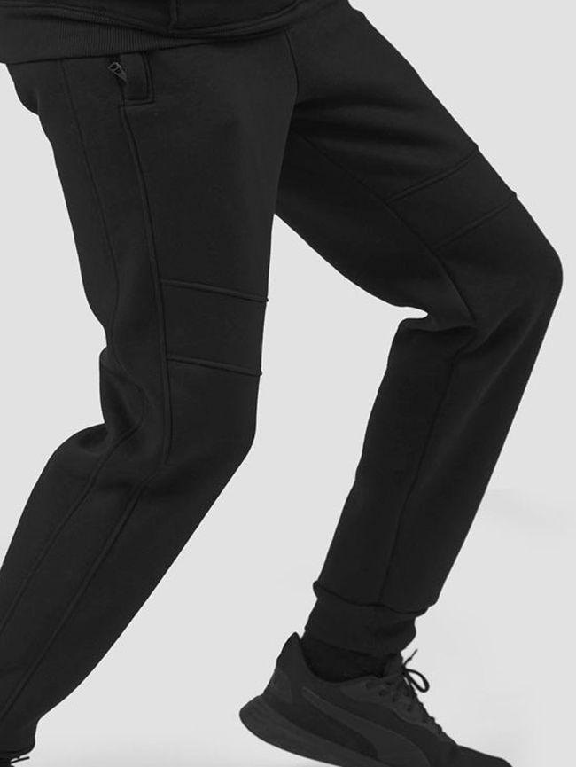 Костюм мужской худи и брюки черный "Тень дракона", Черный, M-L, L (108 см)