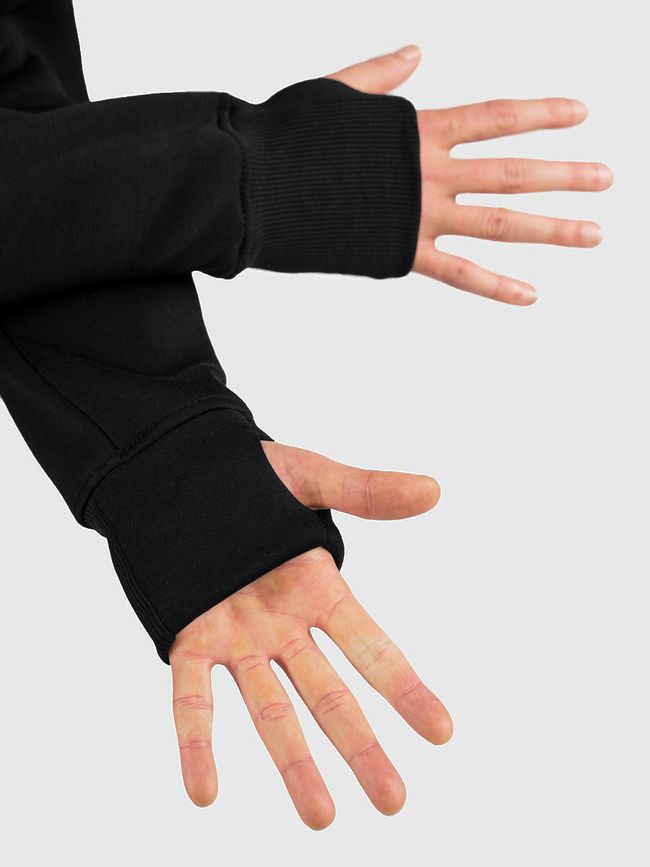 Men's suit hoodie black and pants "Shadow of the Dragon", Black, M-L, L (108 cm)