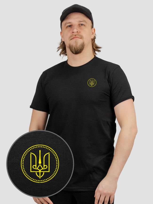 Men's T-shirt “Trident of Volodymyr Sviatoslavych”, Black, M