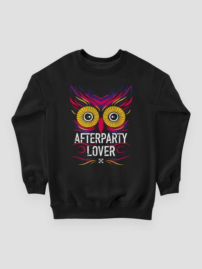 Світшот жіночий "Afterparty Lover", Чорний, M