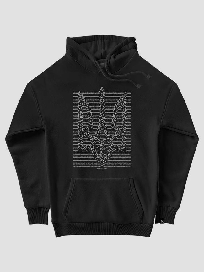 Kid's hoodie "Ukrainian Wave", Black, XS (110-116 cm)