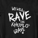Світшот жіночий ”We will Rave on Khuylo’s Grave”, Чорний, M