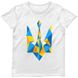 Футболка женская "Ukraine Geometric" с гербом тризубом, Белый, XS