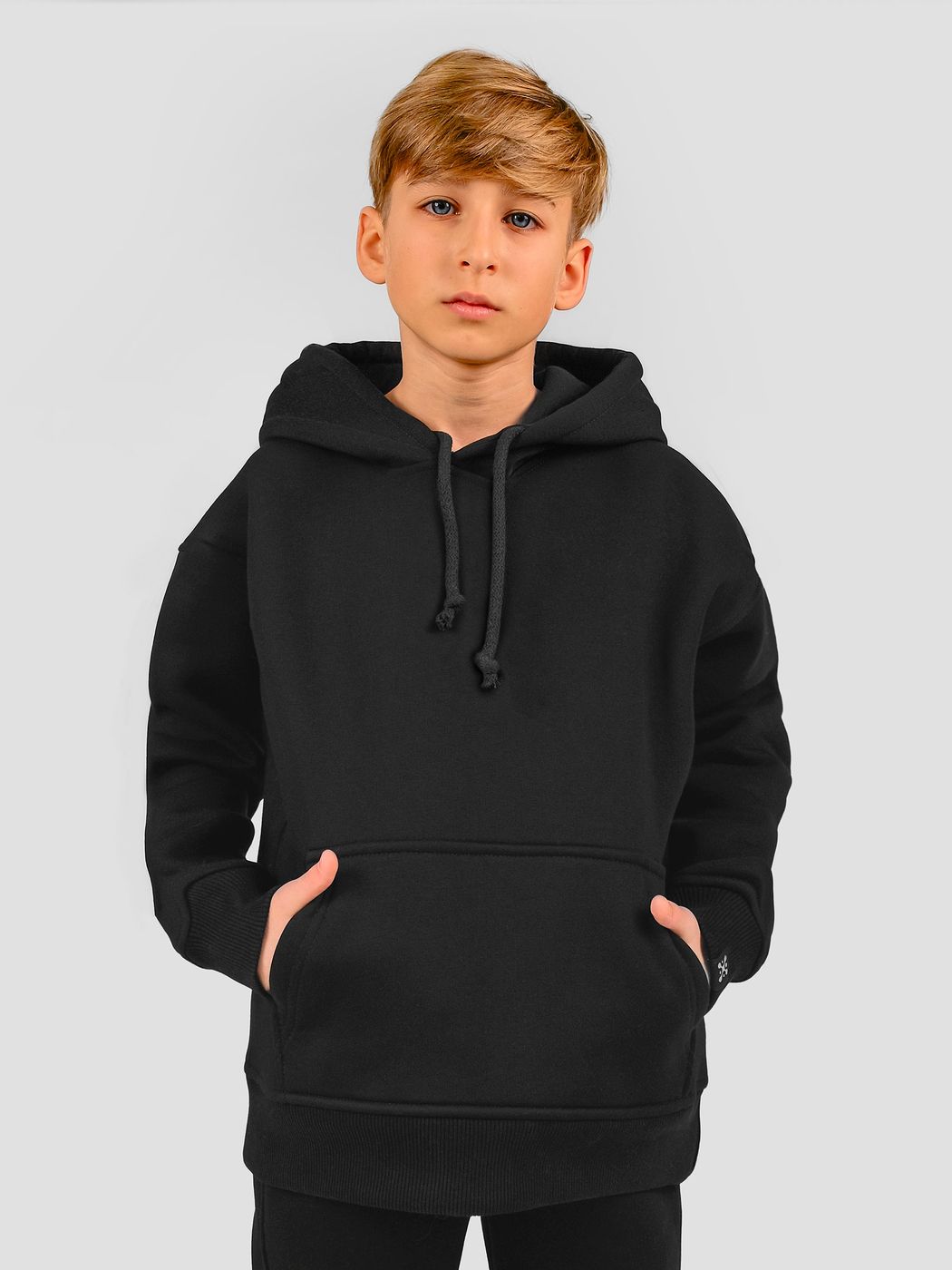 Kid's suit hoodie and pants black, Black, 3XS (86-92 cm), 92