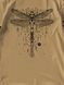 Men's T-shirt "Dragonfly", Cappuccino, L