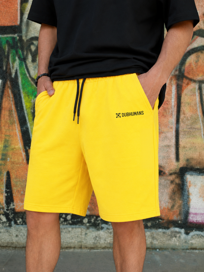 Men's Shorts oversize Yellow, Yellow, XL-2XL