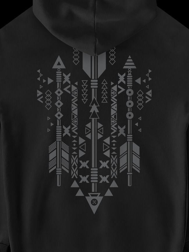 Худі чоловічий "Liberty Arrows" ﻿, Чорний, M-L
