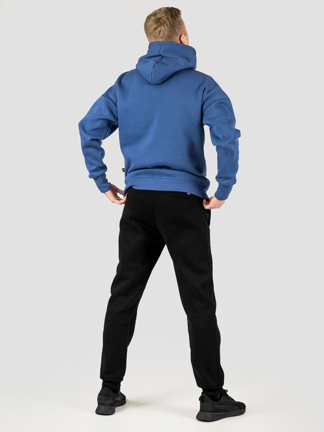 Костюм чоловічий худі синій та штани, Синій, M-L, L (108 см)