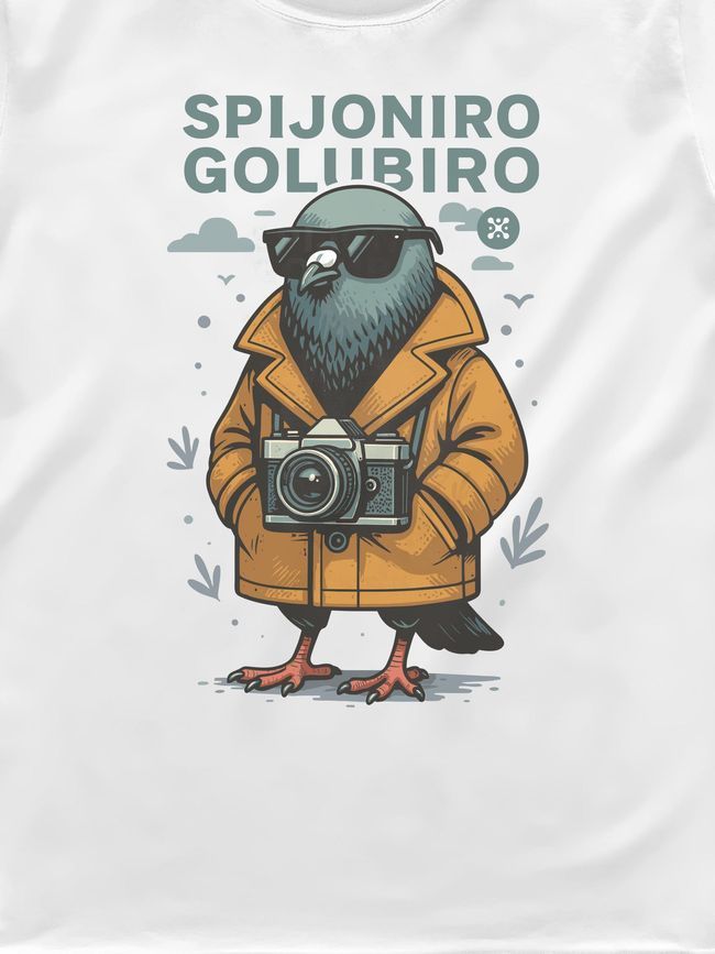 Футболка жіноча "Spijuniro Golubiro", Білий, S