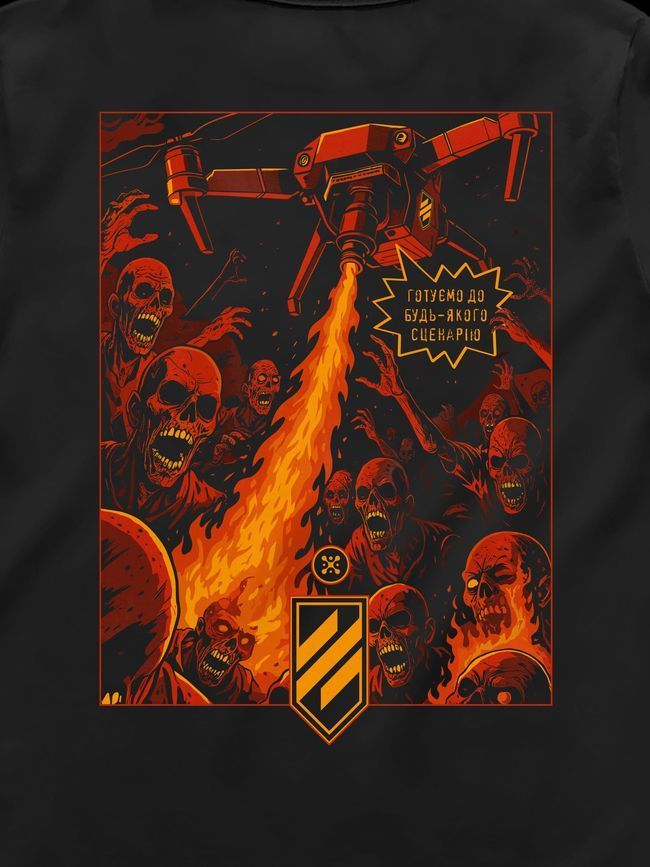 Women's T-shirt "3SAB vs Zombies", Black, M
