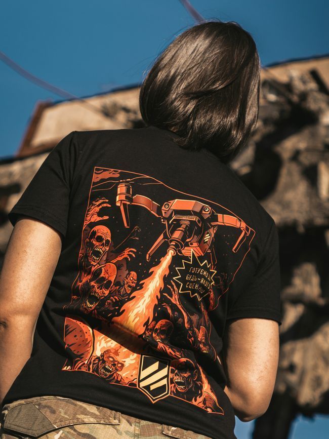 Women's T-shirt "3SAB vs Zombies", Black, M
