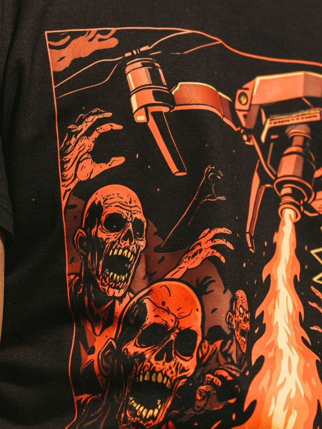 Women's T-shirt "3SAB vs Zombies", Black, M