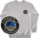 Men's Sweatshirt with a Changeable Patch "The Ghost of Kyiv", Gray, XS, The Ghost of Kyiv