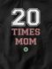 Майка для котов "20 Times Mom", Черный, XS