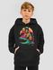 Kid's hoodie "Stay Strong, be Capy (Capybara)", Black, 3XS (86-92 cm)