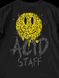 Men's T-shirt Oversize “Acid House Staff”, Black, XS-S