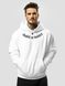 Men's Hoodie "Gothic", White, 2XS