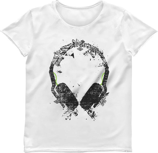 Women's T-shirt "Art Sound", White, M