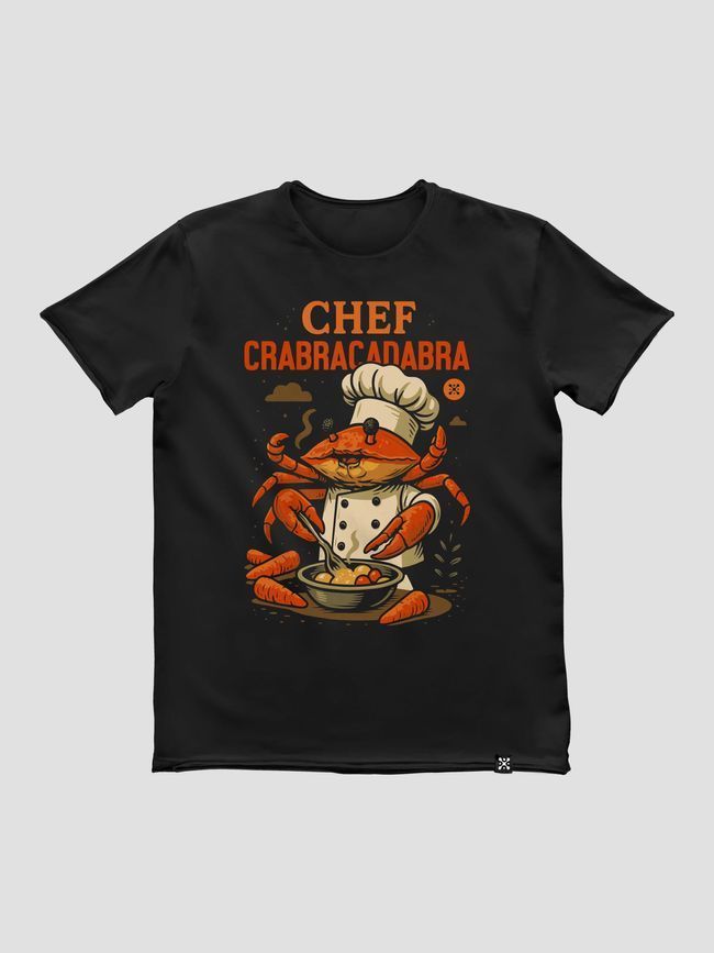 Men's T-shirt "Chef Crabracadabra", Black, M