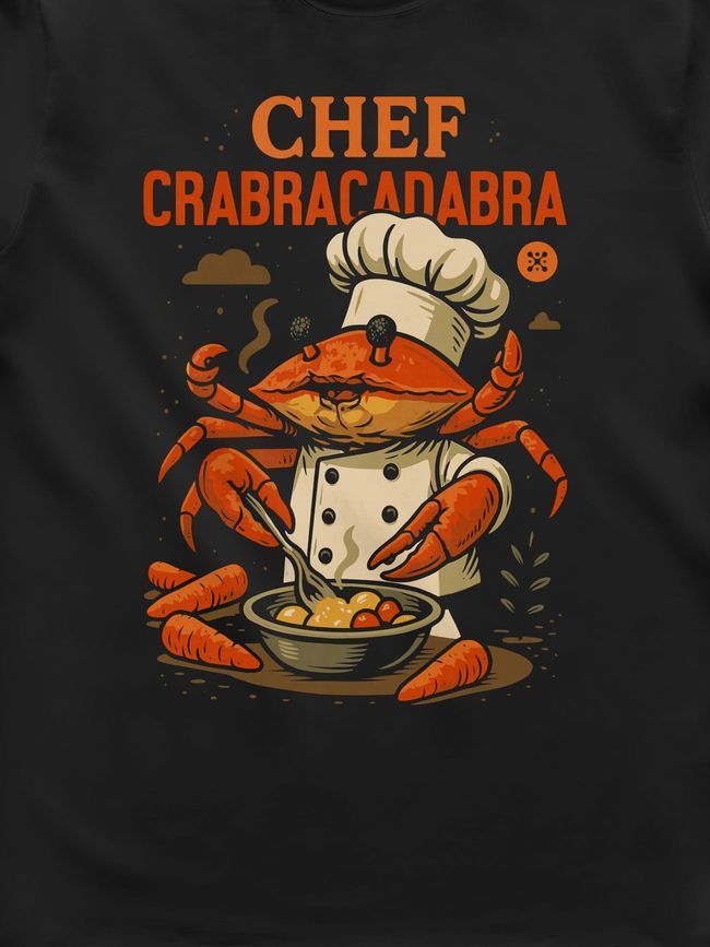 Men's T-shirt "Chef Crabracadabra", Black, M