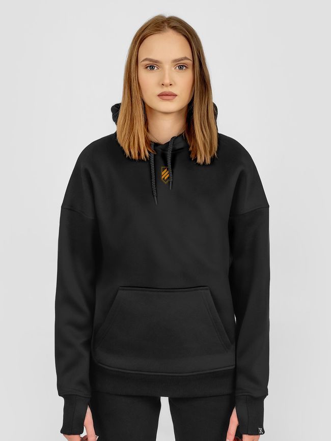 Women's Hoodie "3SAB vs AI Robots", Black, M-L