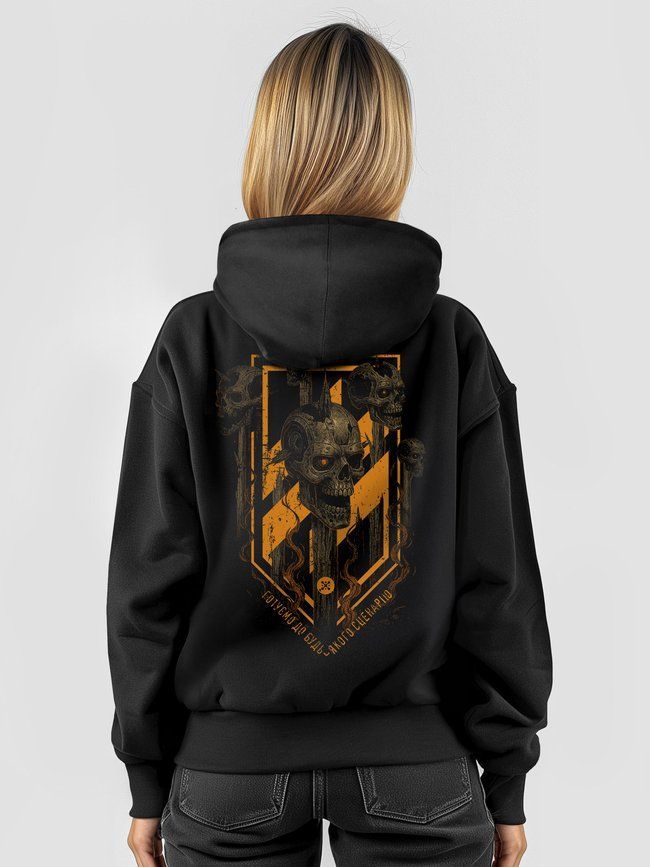 Women's Hoodie "3SAB vs AI Robots", Black, M-L