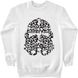 Men's Sweatshirt "Clone Leopard Skin", White, XS