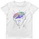Women's T-shirt "Kissel Brain", White, M